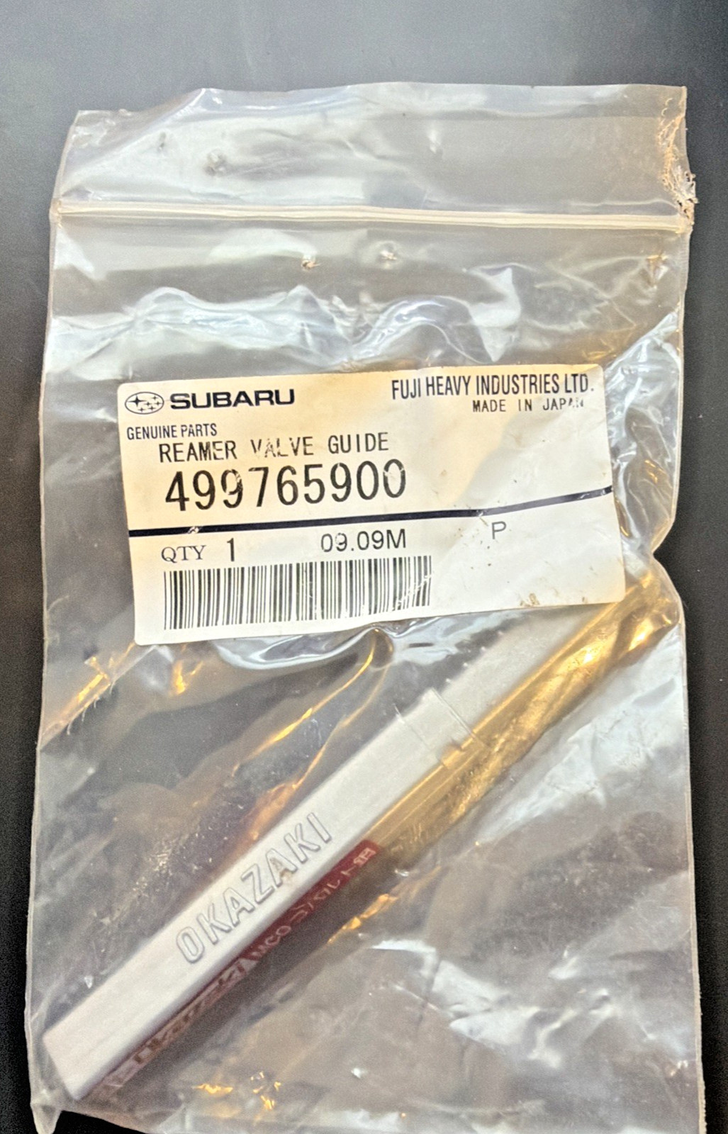 Genuine OEM Subaru 499765900 Reamer Valve Guide Specialty Service Tool