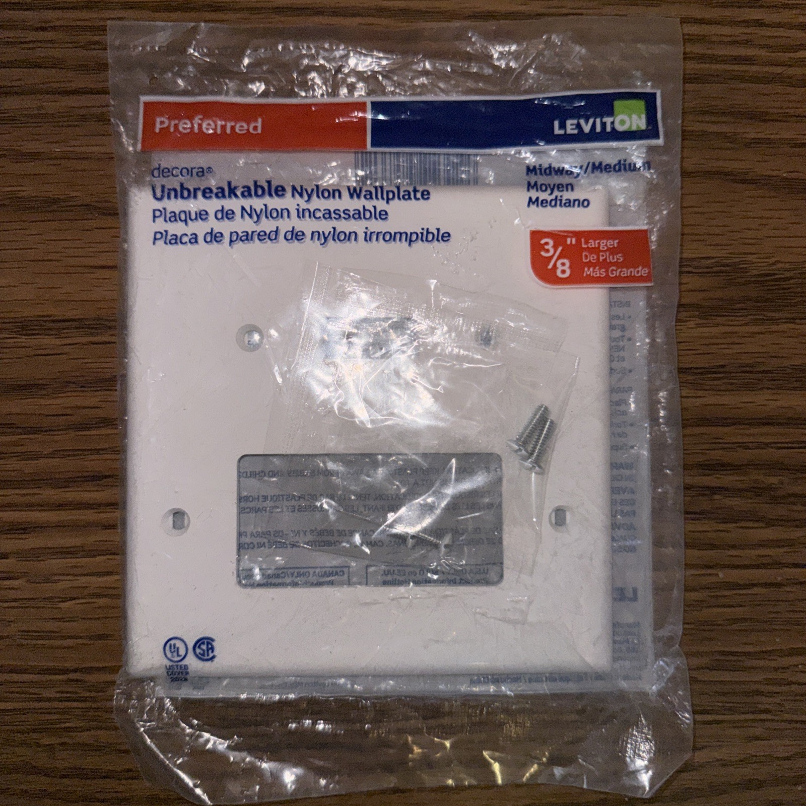Leviton White Toggle Switch Decorator Receptacle 2-Gang Wallplate Cover