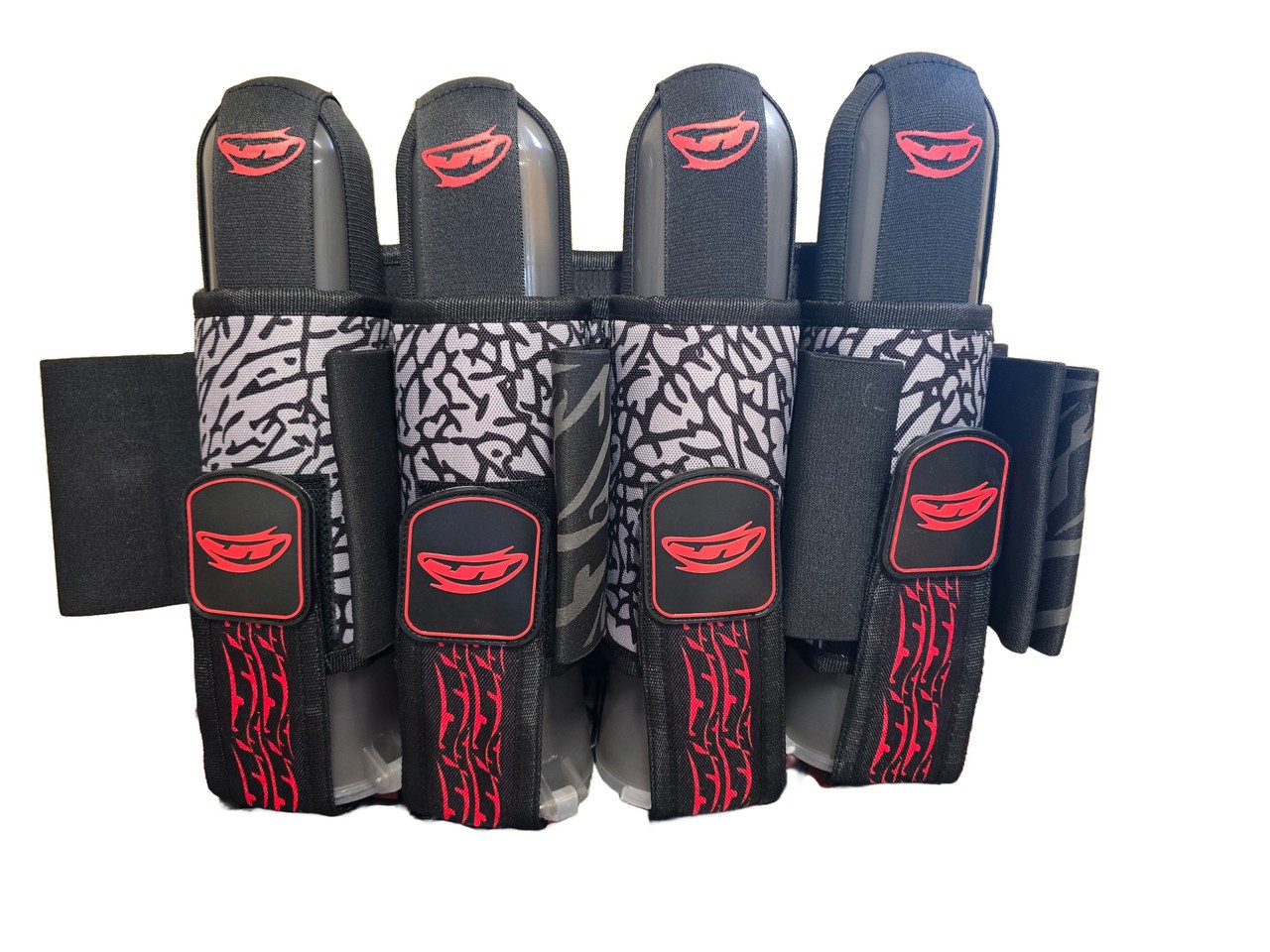 JT Swift 4+7  Paintball Harness - Black/Red Mastodon
