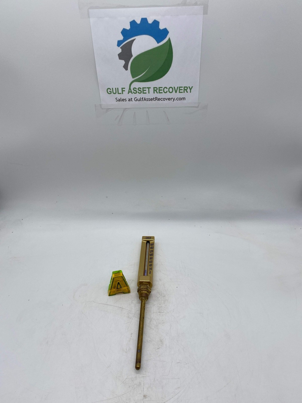 SIKA 1742161116021 174B Glass Tube Thermometer Brass 0-160 DegC 3/4" BSP (No Box