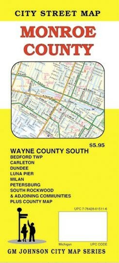 City Street Map of Monroe County, Michigan, by GMJ Maps