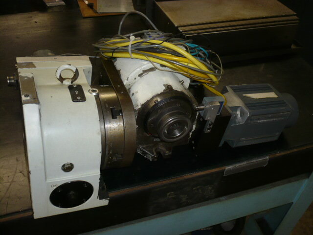 Yuasa CNC tilting rotary table, 4th axis, 5th axis, Fagor, with servo cables