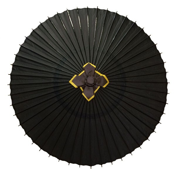Custom-made Umbrellas Rain Waterproof Japanese Wagasa Black 76cm
