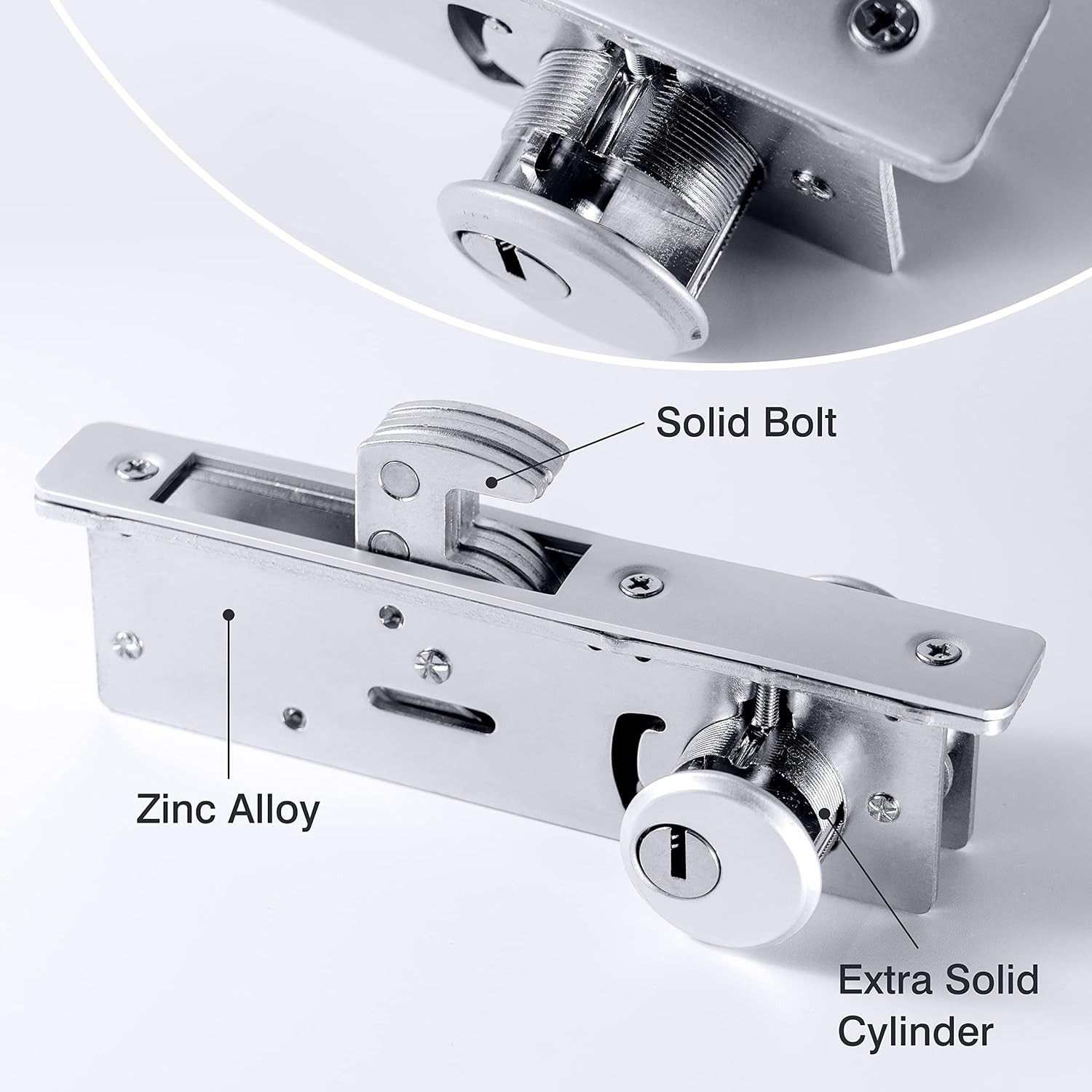UpJia Flarish Door Lock - Mortise Deadbolt 1-1/8" backset hook deadbolt