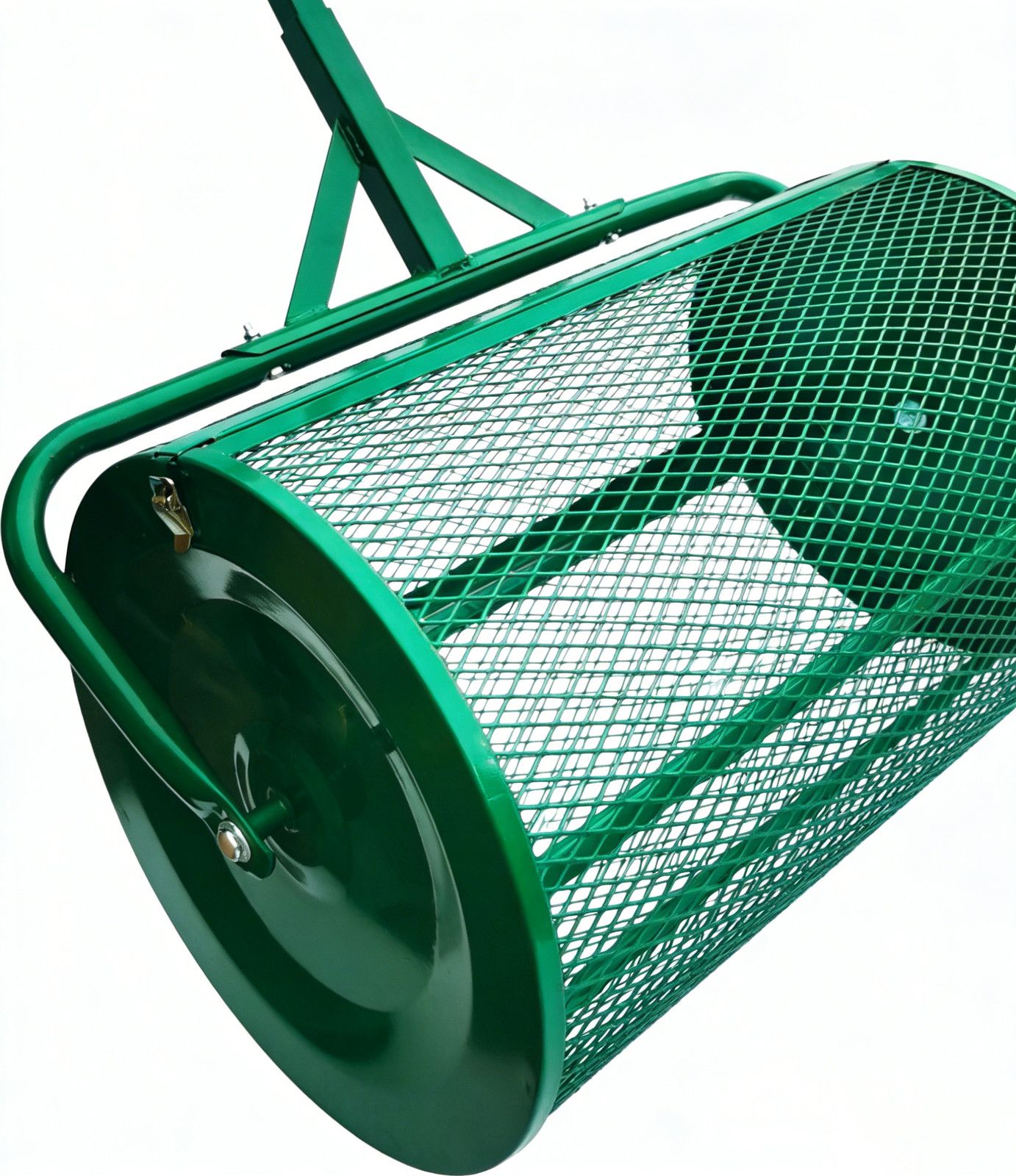 24 Inch Compost and Peat Moss Spreader Roller Dressing Lawn and Garden Spreader
