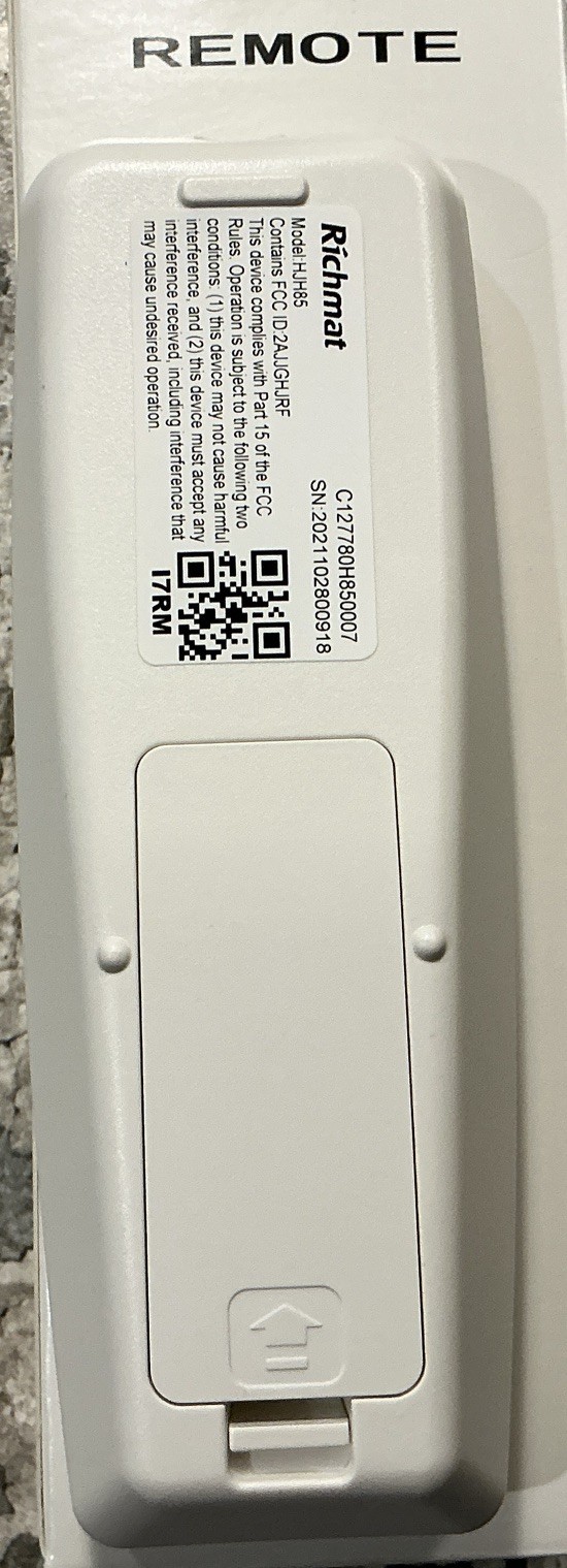 Sleep Function 2.0. Replacement Remote