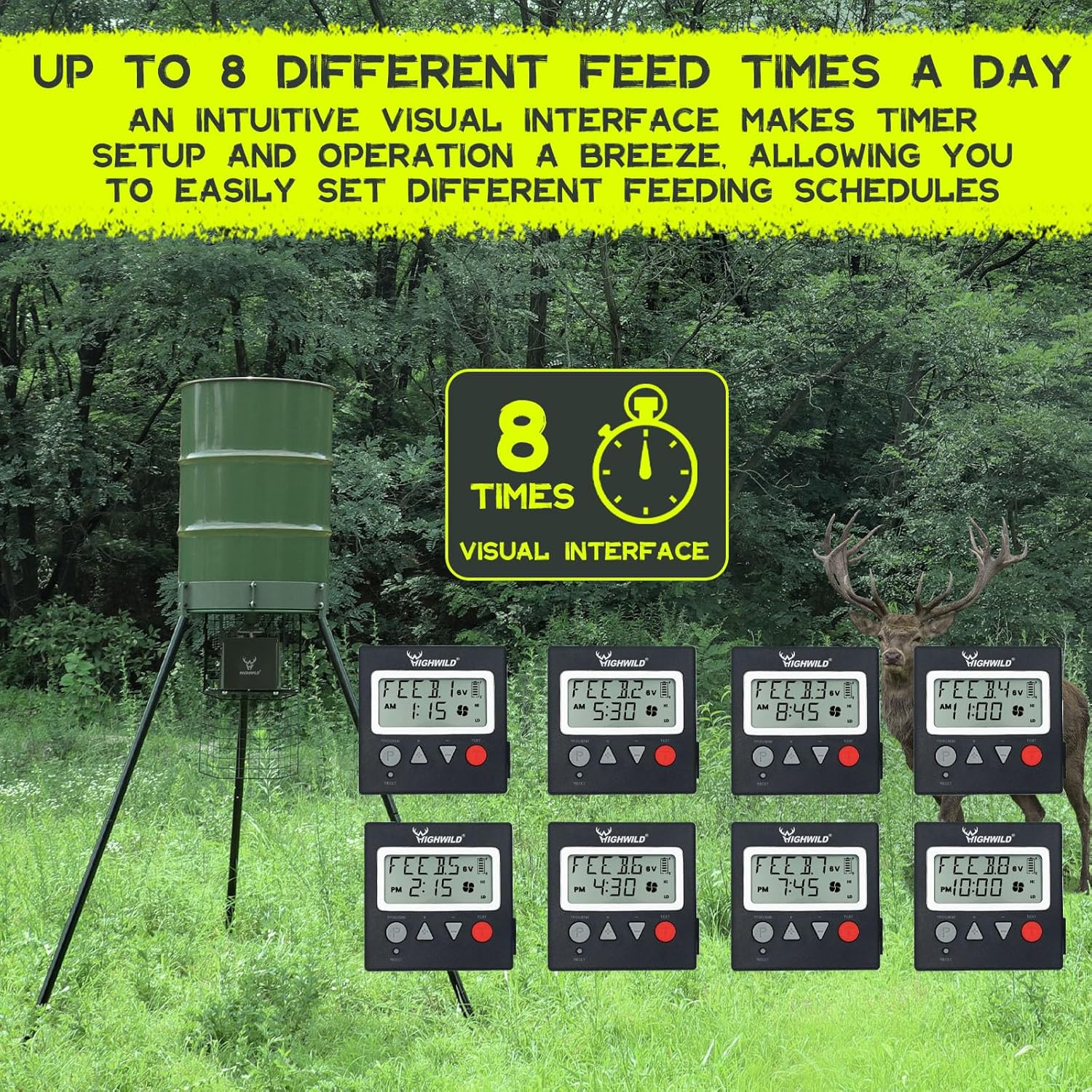 6V/12V Universal Game Feeder Digital Timer
