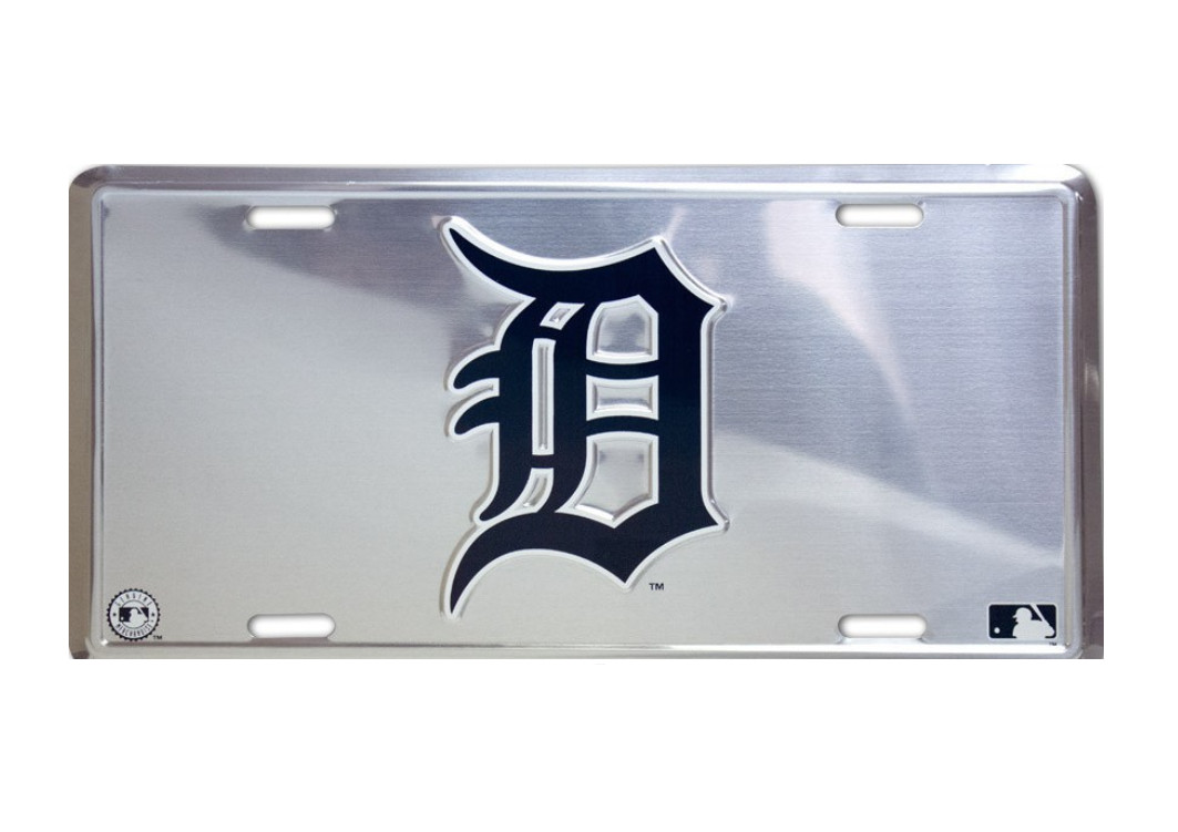 Detroit Tigers Aluminum Metal Novelty Car License Plate Tag