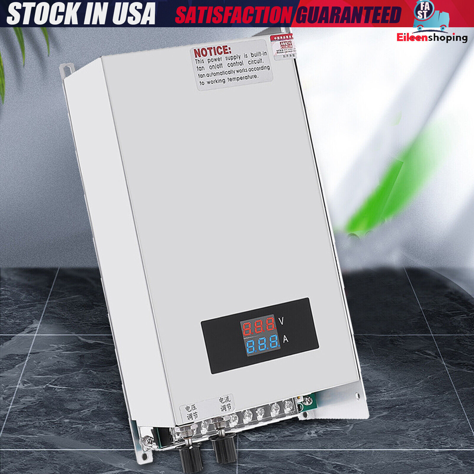 Adjustable Switching Power Supply AC 0-48V DC 1000W 48V 20A Voltage & Current