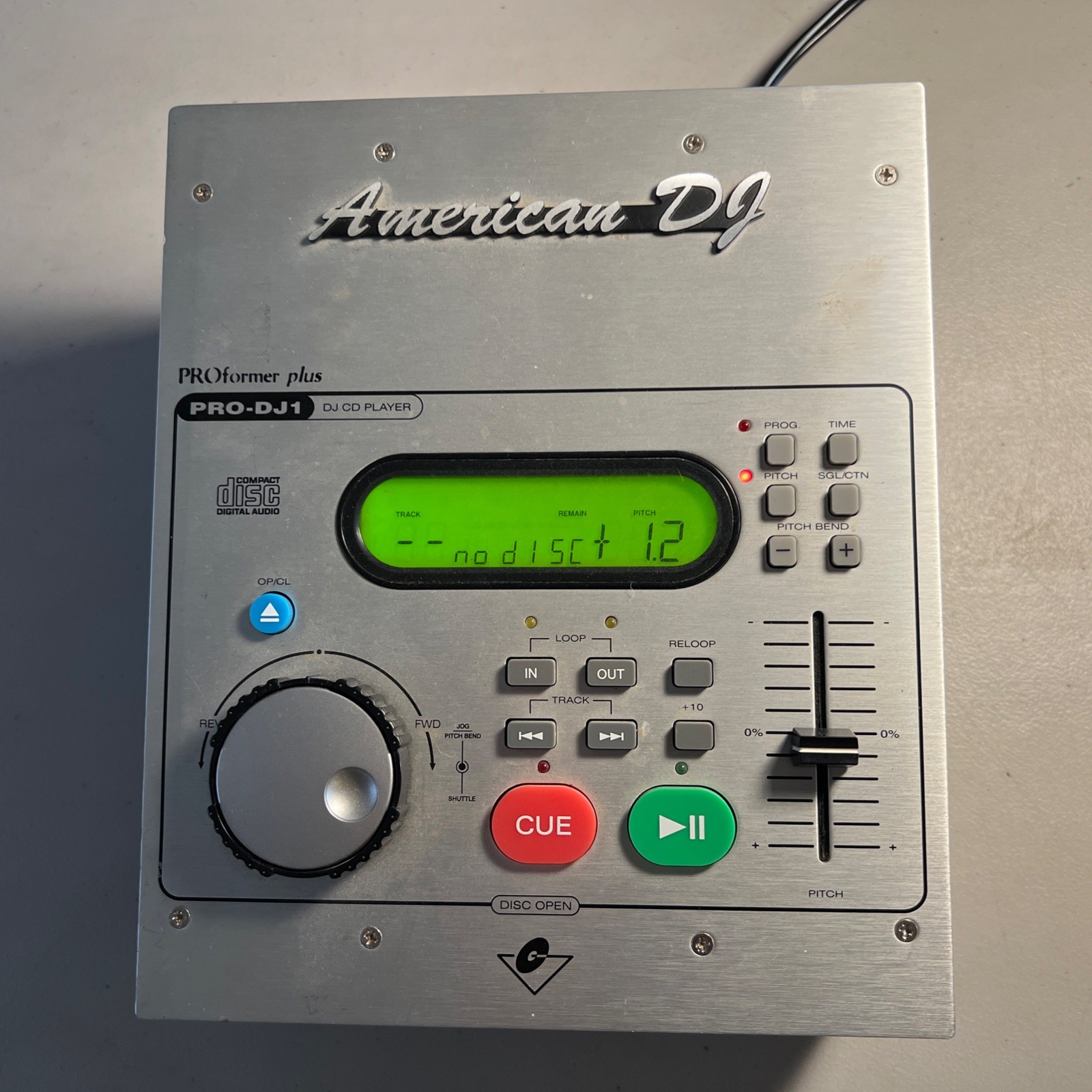 American DJ PRO-DJ1, DJ2 & Q-Deck In Case - Untested