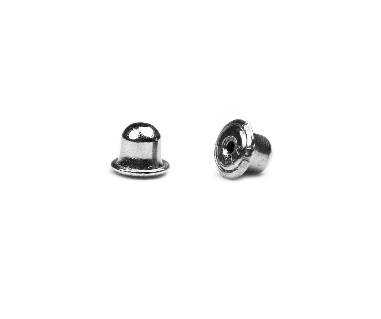 14K White Gold Nut Replacement Baby Safe Earring Screwbacks