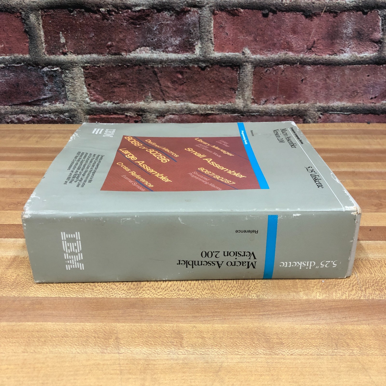 IBM PC Personal Computer Macro Assembler 2.00 5.25" Floppy Disk Software