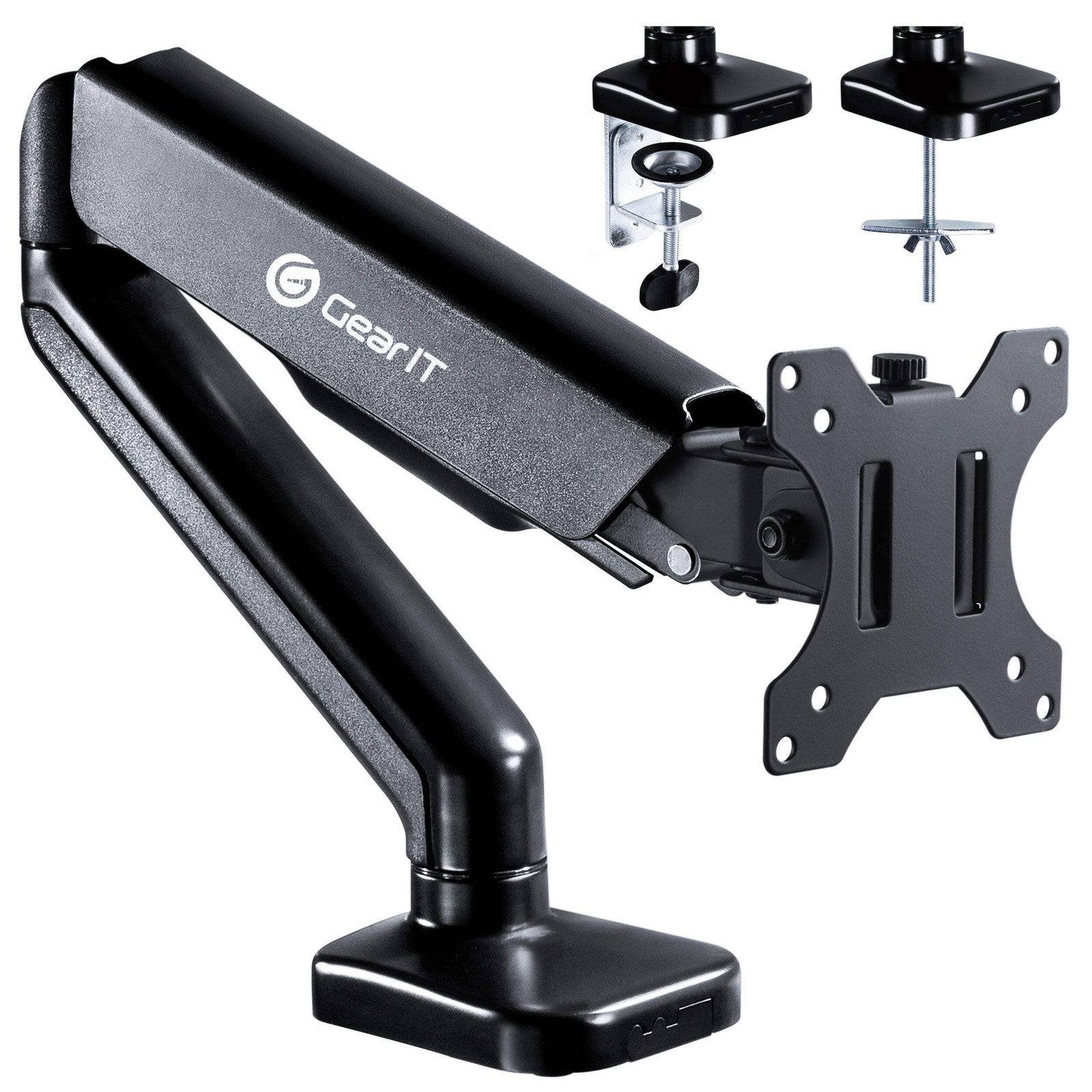 GEARit Monitor Mount Desk Stand Up to 32" Monitor 19.8lbs - Tilt, Swivel, Rotate