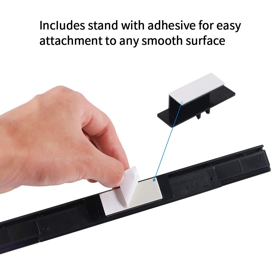 Aokin USB Sensor Bar for Wii, Replacement Wired 9.5 inches, 2.Black