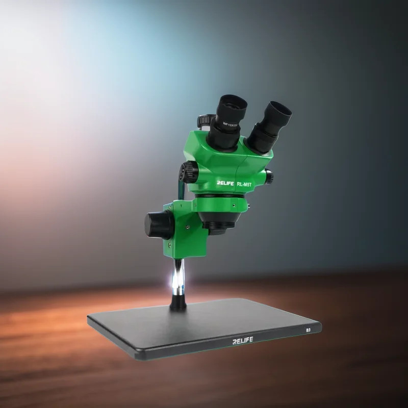 RL-M5T-B3 Trinocular Stereo Microscope,7-50 Times Continuous Zoom,Clear imaging