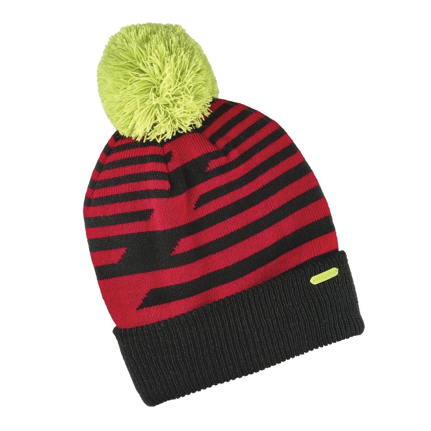 POLARIS YOUTH KIDS CHILDS KNIT POM BEANIE w/ Metallic Polaris Tag - New