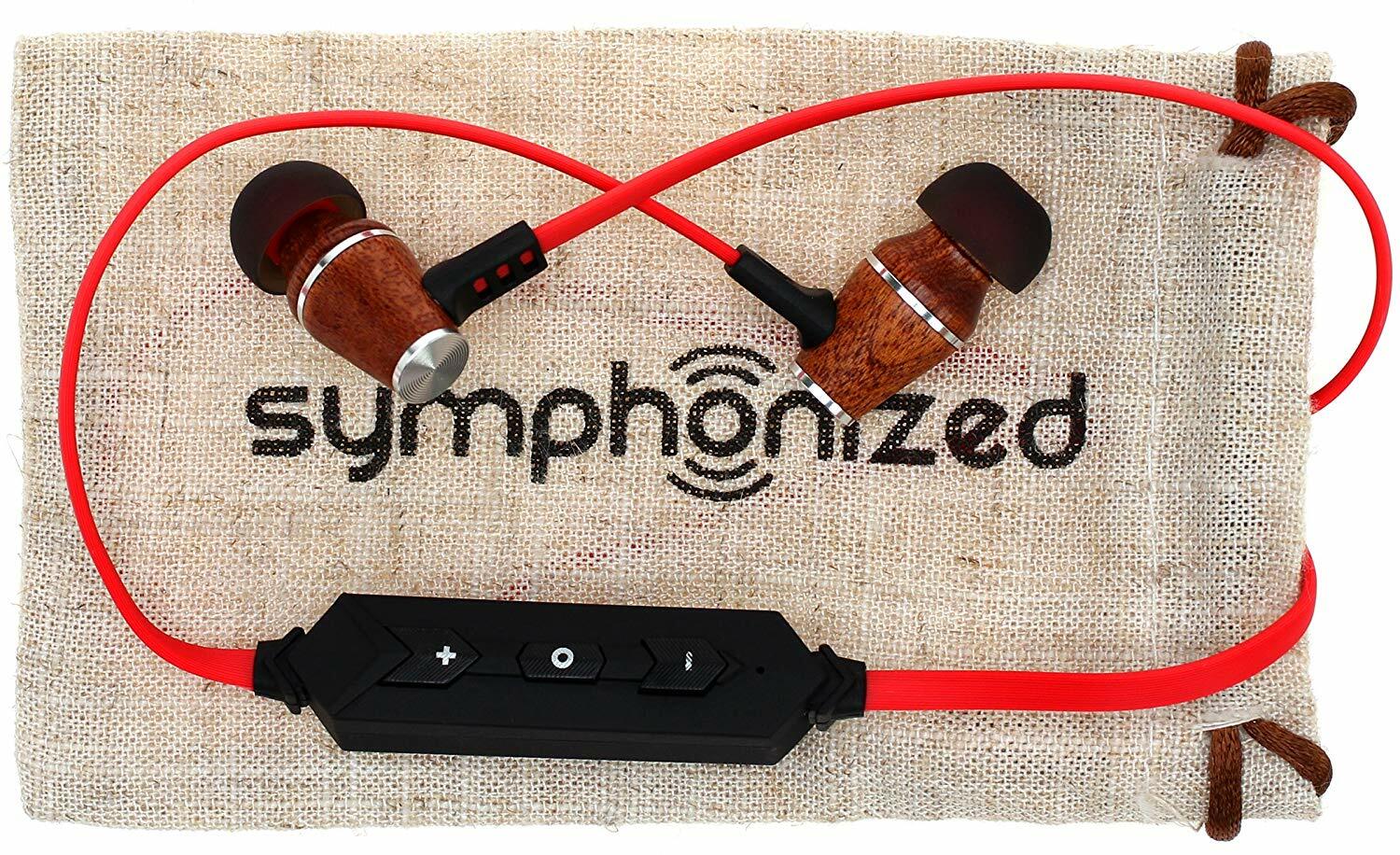 Symphonized XTC Wireless Earbuds, Bluetooth Stereo in Ear Headphones - Red