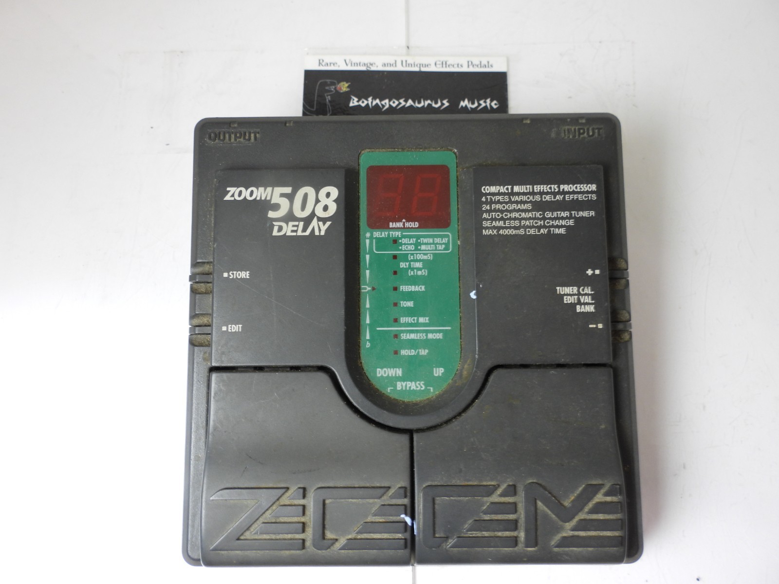 Vintage Zoom 508 Digital Multi Delay Effects Pedal Programmable Free US Shipping