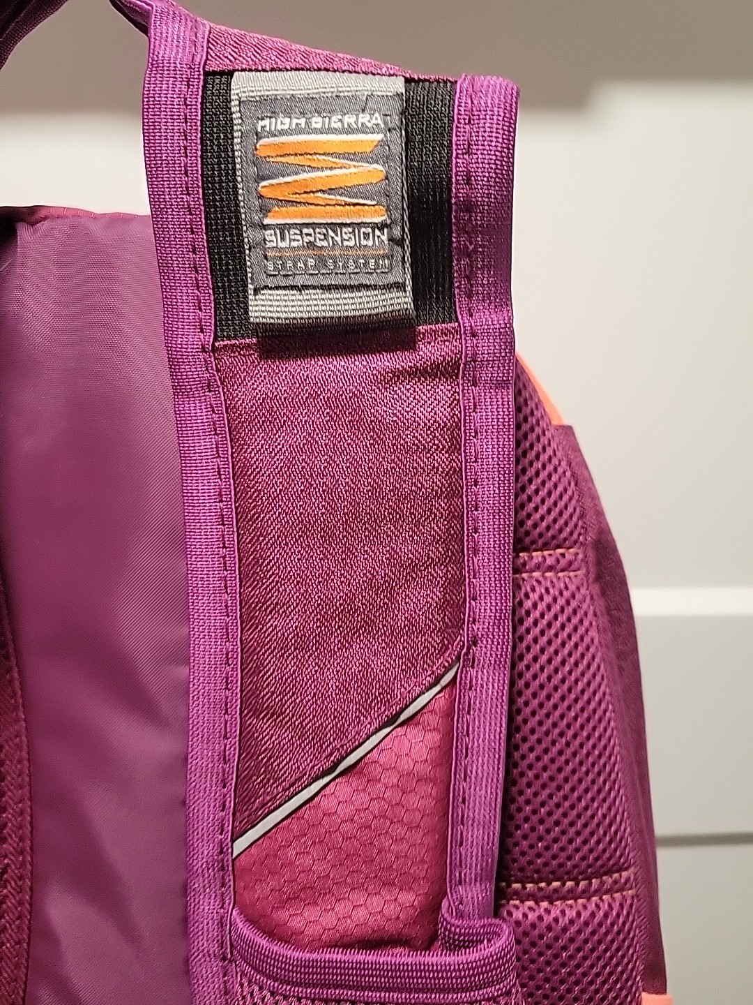 High Sierra Backpack with suspension strap system hot Pink