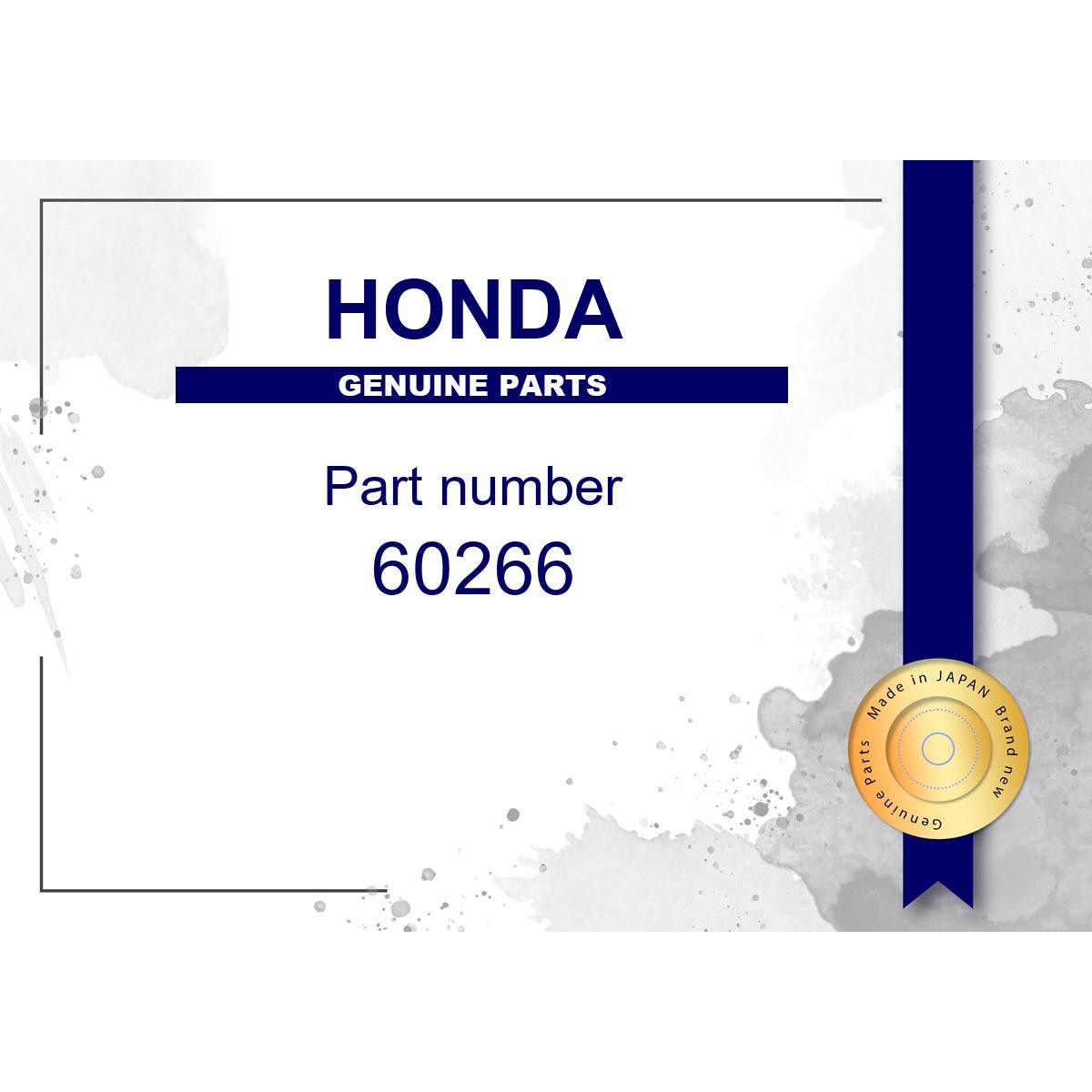 Genuine Honda Stay L. Front Fender Upper Part - Multiple Part No. [Set 60266]