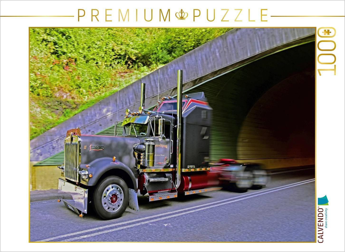 CALVENDO Puzzle Ein Motiv aus dem Kalender Kenworth W900A EXTHD | 1000 Teile Leg