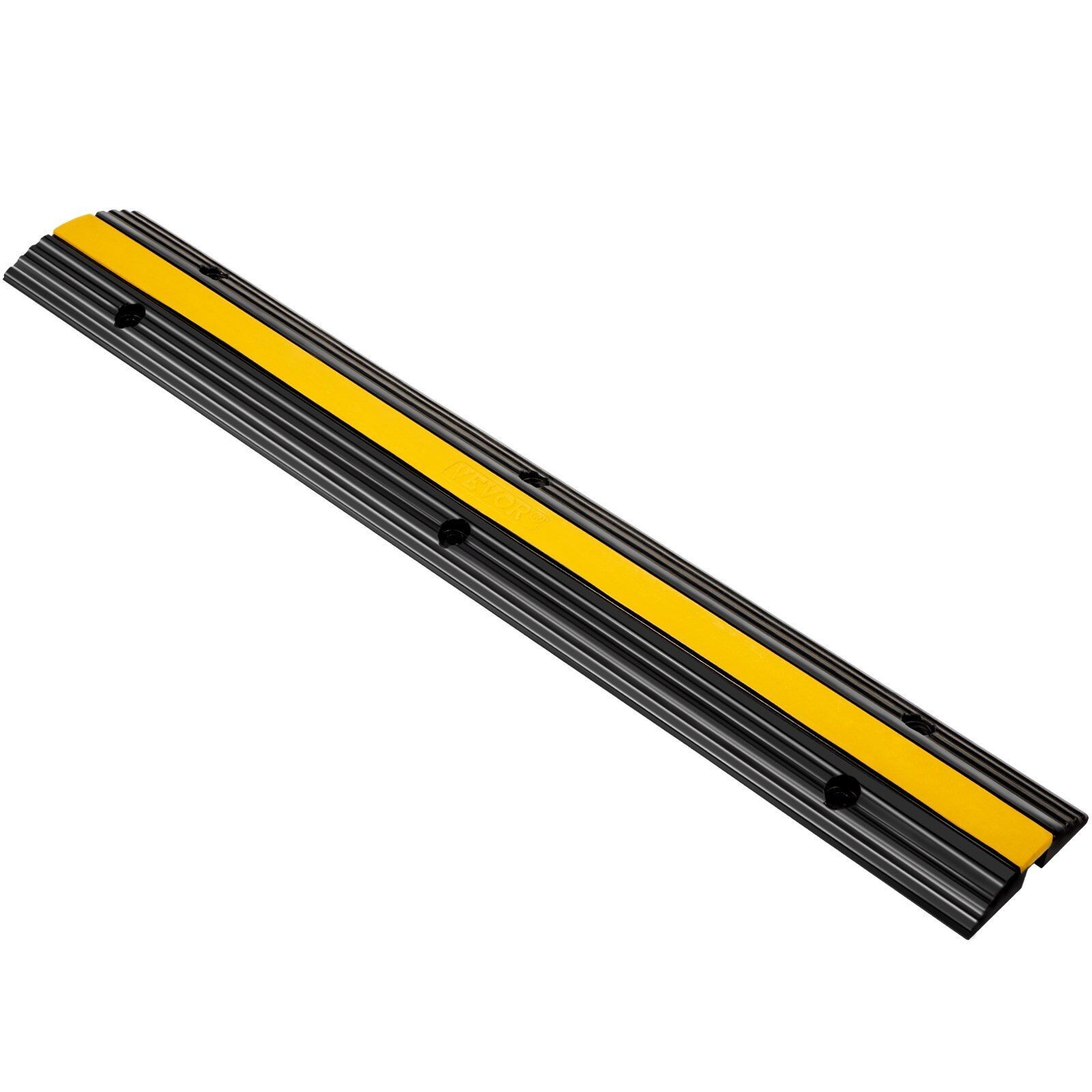 4 Pack 1-Channel Rubber Cable Protector Ramps 22046Lbs Capacity Driveway
