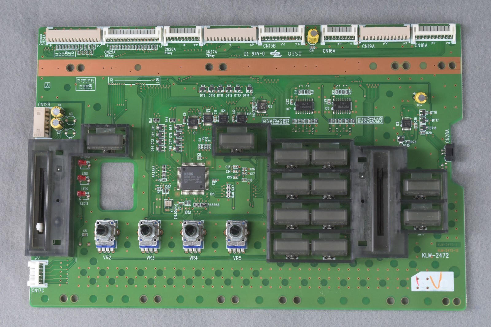 KORG TRITON Extreme Synthesizer Control PCB  KLM-2472  Replacement Parts