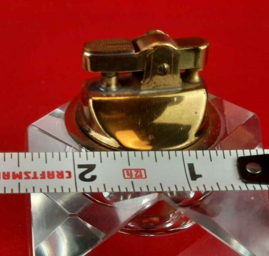Beautiful Heavy Estate Find Imported Crystal Hand Cut and Polished Lighter