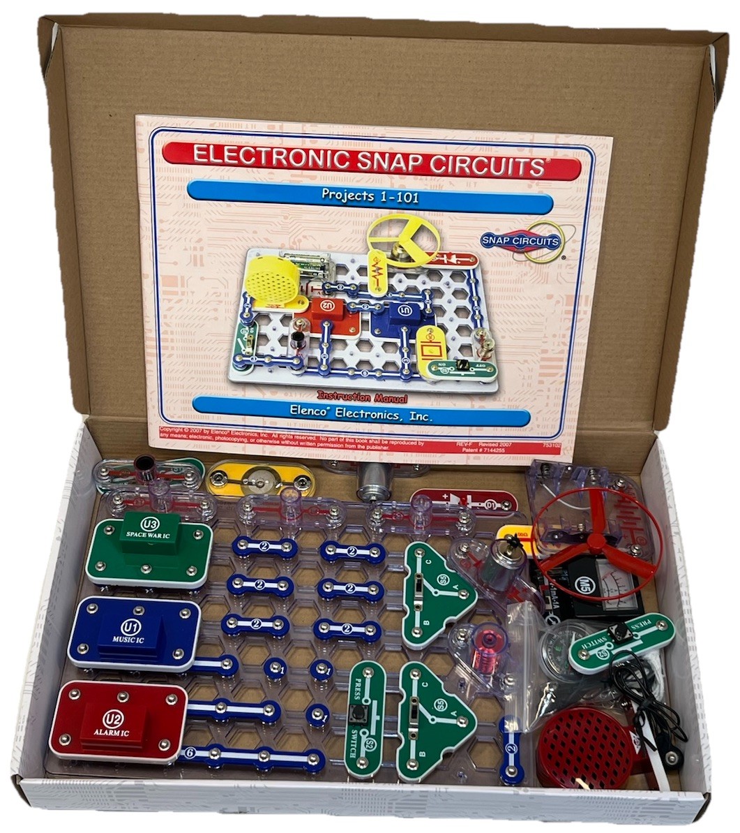 *Snaptricity* SNAP CIRCUIT •75 STEM Projects +Many Extra Electronic pcs •ELENCO