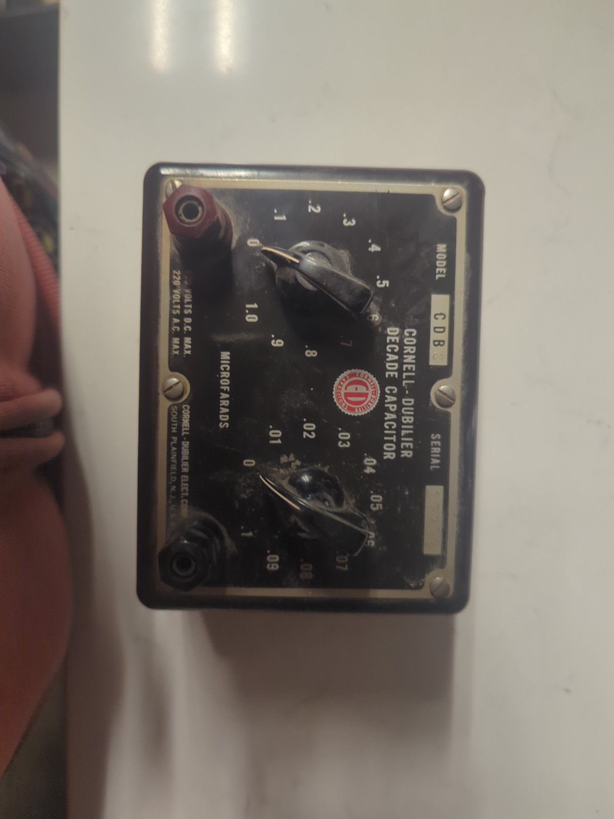 Cornell-Dubilier Model CDB Decade Capacitor substitution box