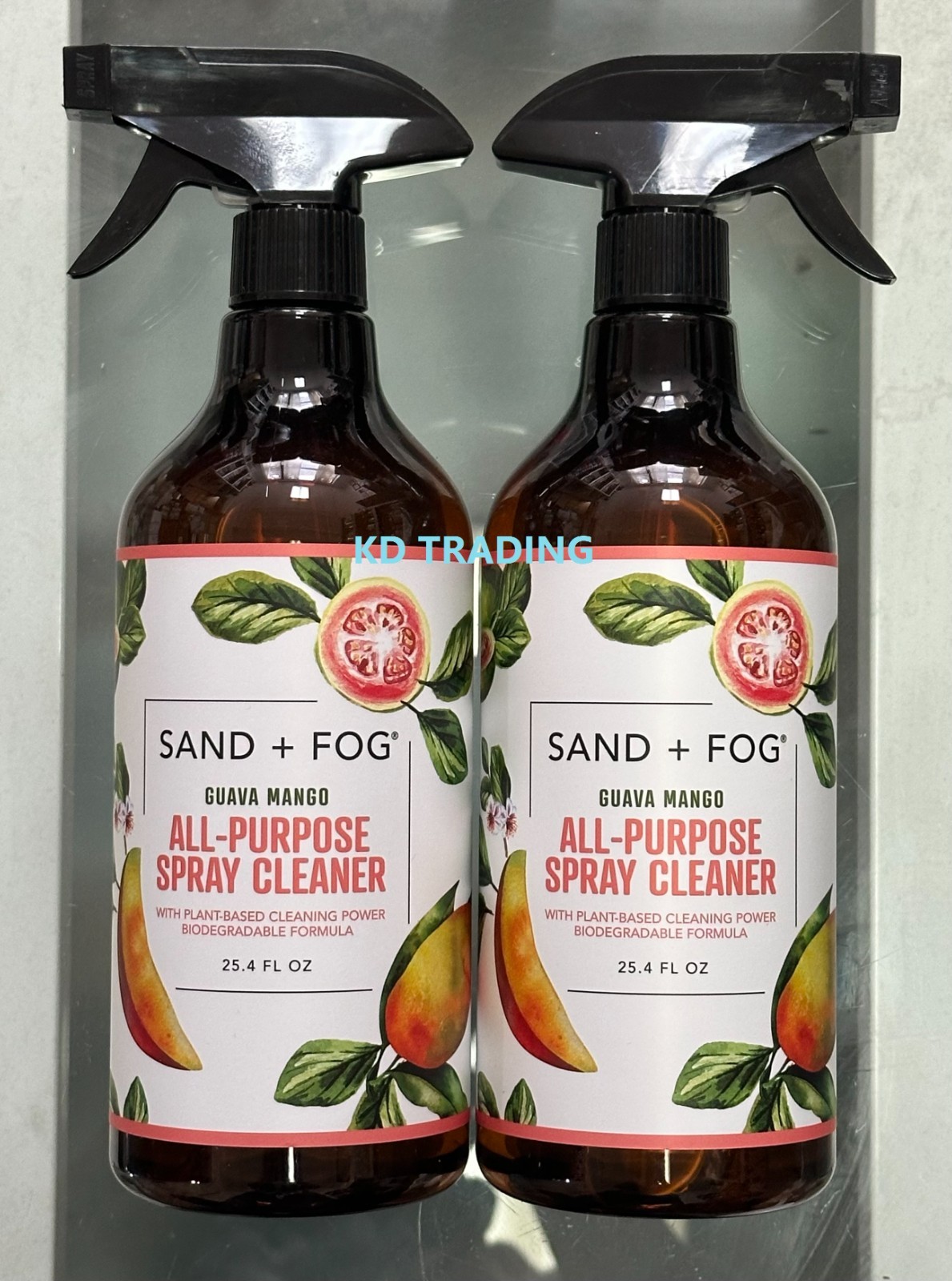 (2-Pack) SAND + FOG™ Plant-Based Kitchen REFRESHER & CLEANER ~ GUAVA MANGO Scent