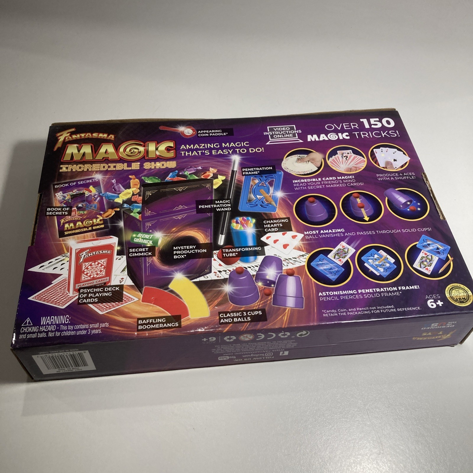 Fantasma Astounding Magic Kit 150 Tricks & Grand Illusions Pre-owned