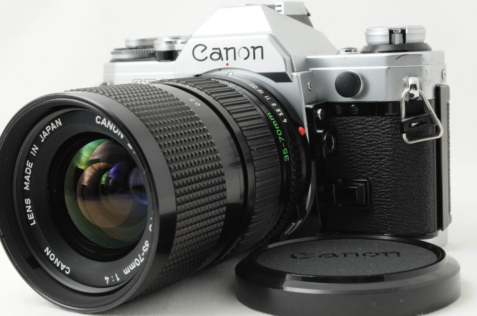 [N Mint+3] Canon AE-1 35mm Film Camera New FD 35-70mm F/4 Zoom lens JAPAN 177785