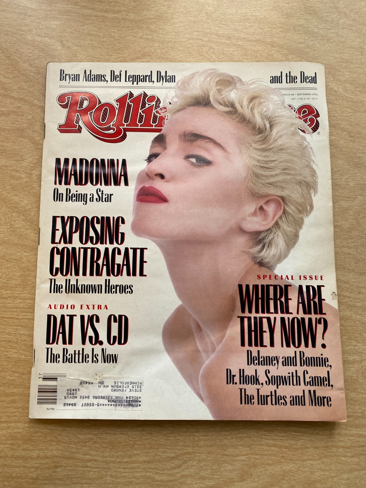 Rolling Stone Magazine Issue 508 September 10 1987 Madonna Def Leppard Music