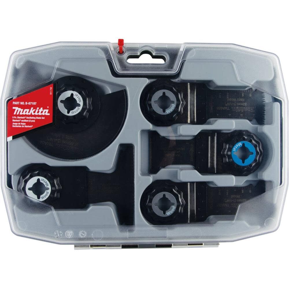Makita 5 Pc Starlock Oscillating Blade Set