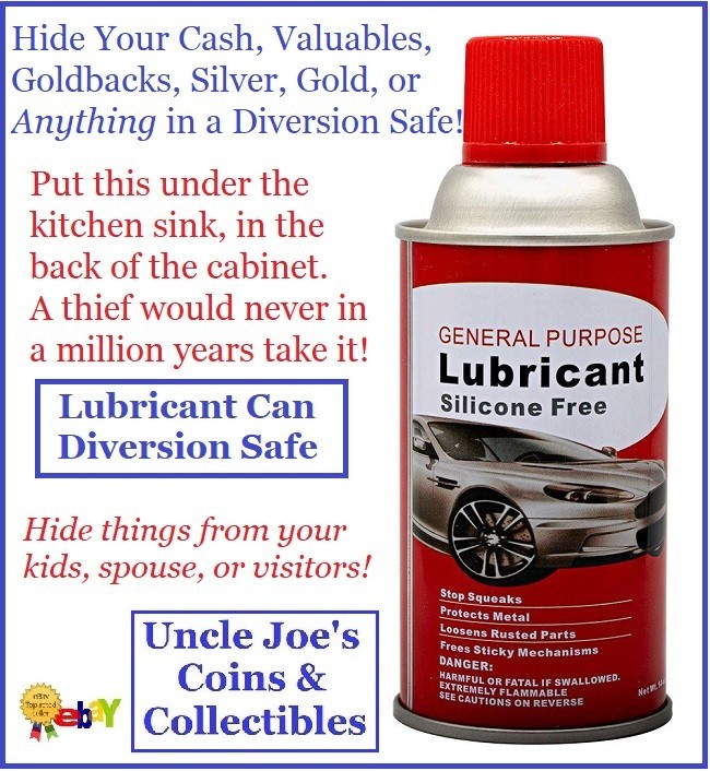 Hide Your Cash Valuables Goldbacks Silver Gold Anything In Hidden Diversion Safe