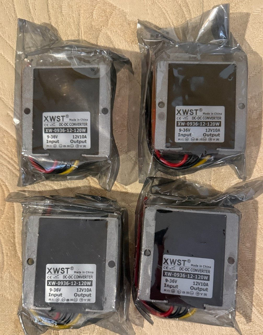 XWST  XW-0936-12-120W DC-DC Converter (lot of 4)