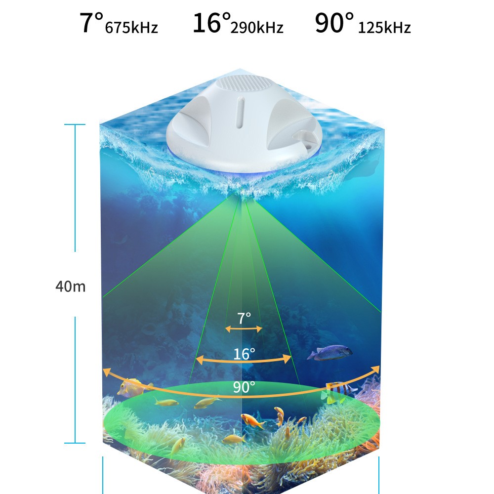 GEHEN Bluetooth Fishfinder Portable Wireless Highly Accurate and Easy To Use