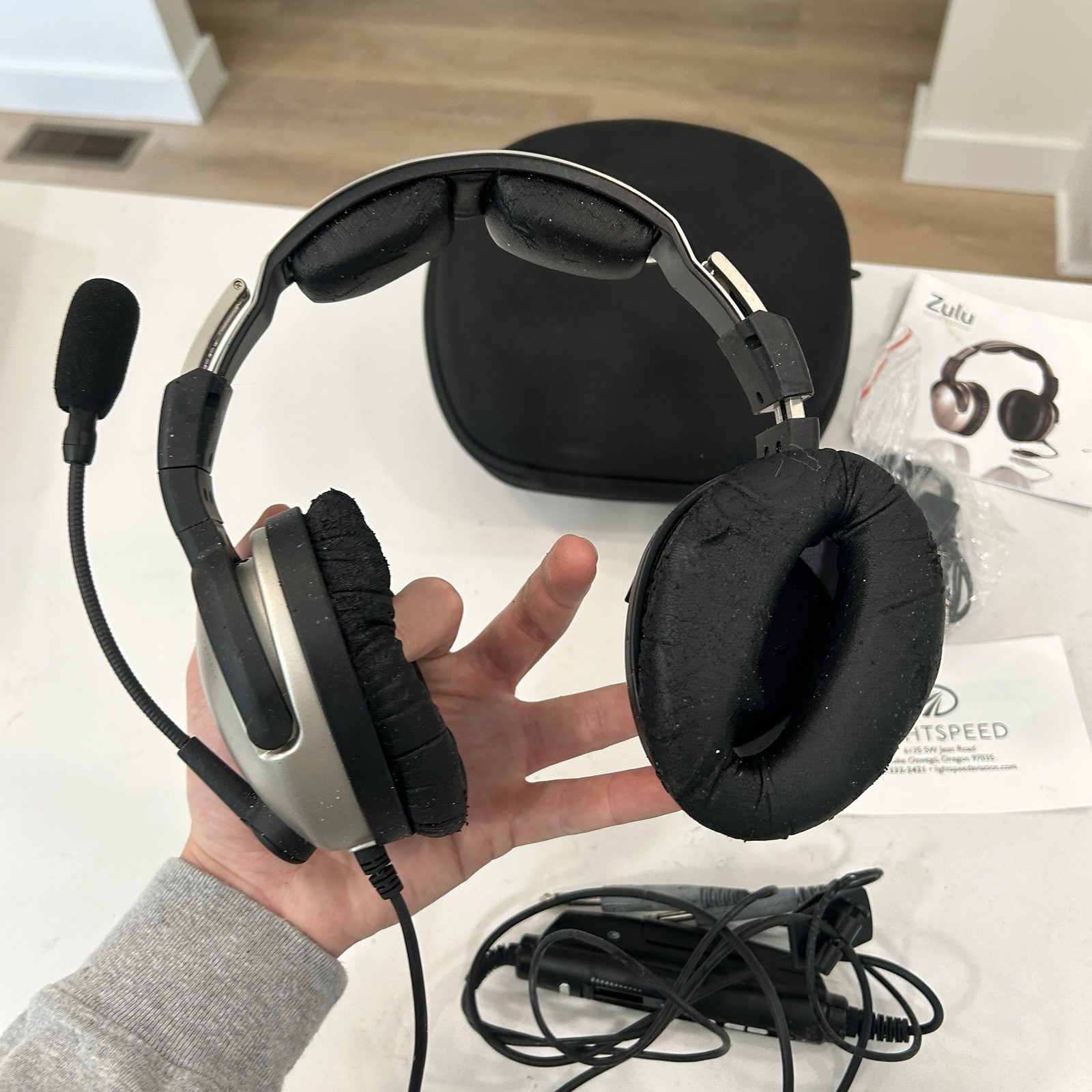 Lightspeed Zulu ANR Bluetooth Aviation Headset