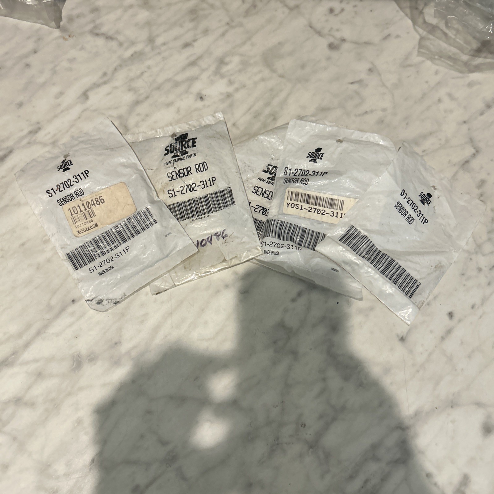 Lot Of 5: 1 Source Furnace Flame Sensor Rod 2702-311P S1-2702-311P New