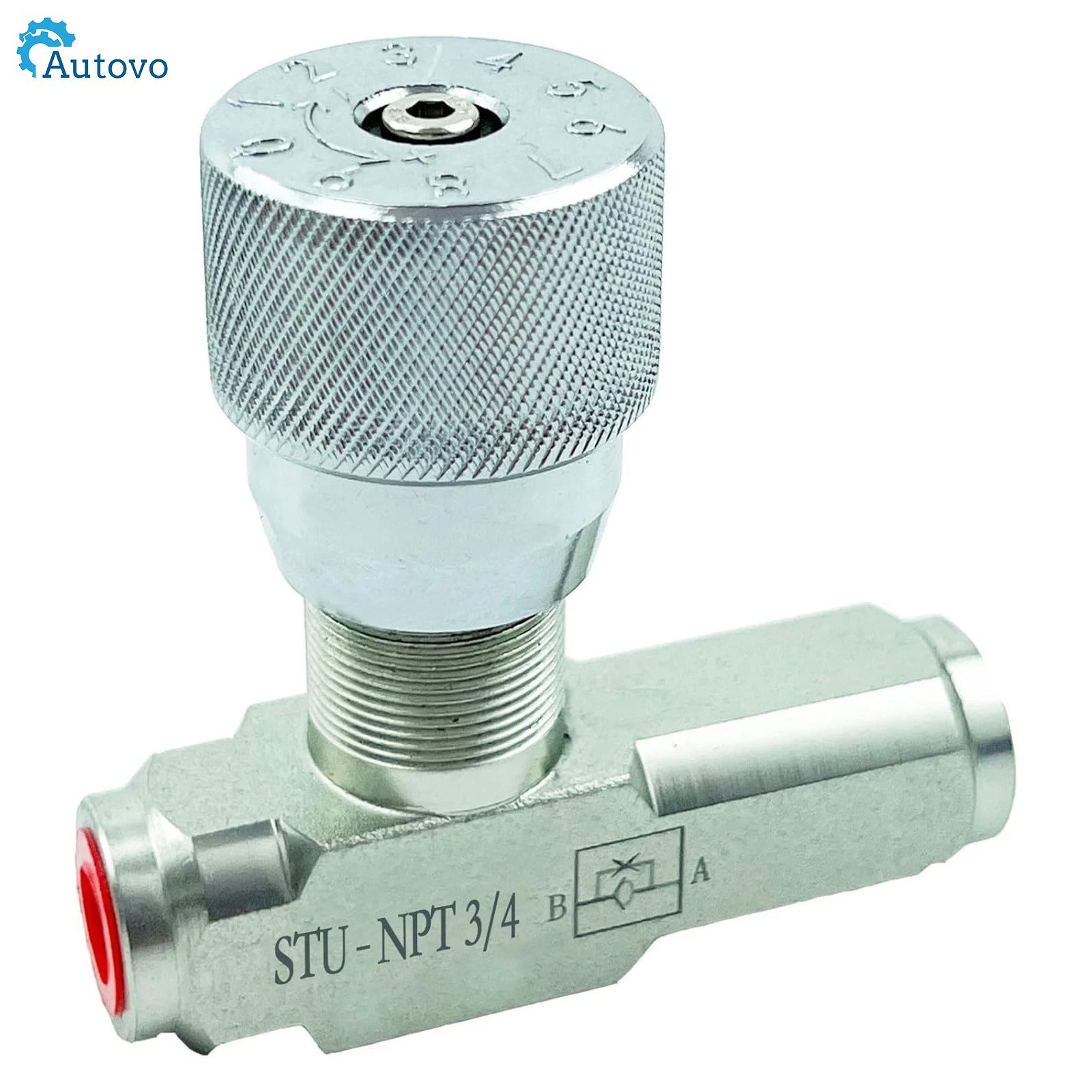 3/4 Inch NPT Hydraulic Flow Control Needle Valve (5800PSI, 1-Way)