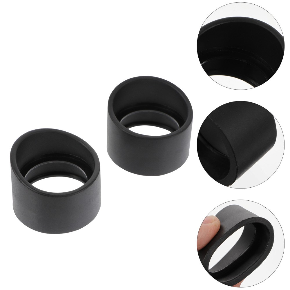 2 Pcs Microscope Goggles Rubber Eye Cup Soft Eyepiece Shield Covers Guards