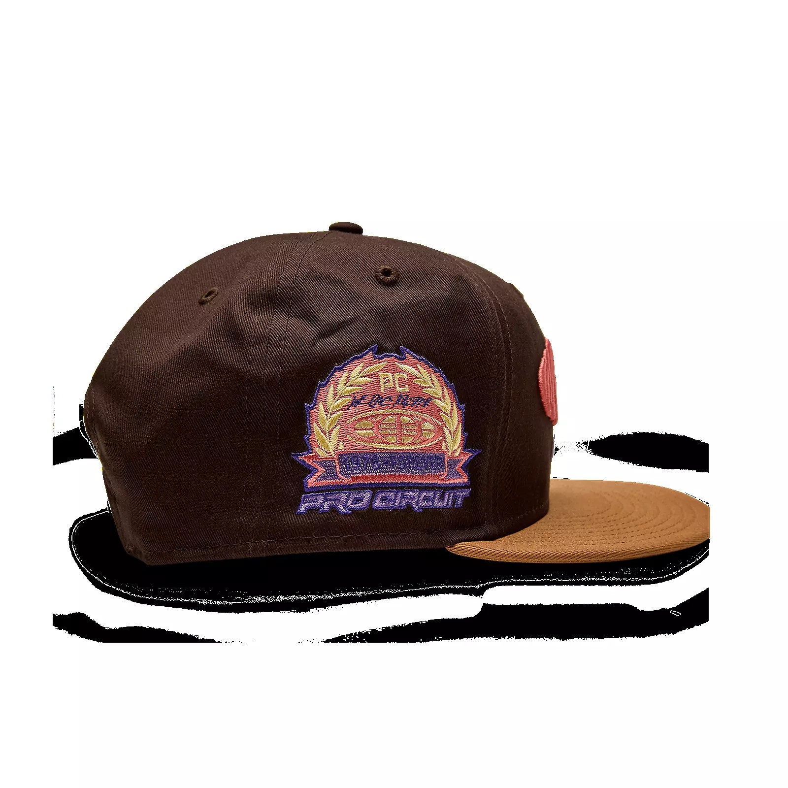 Fox Racing Pro Circuit 9FIFTY Snapback Hat, OS, Cocoa Brown