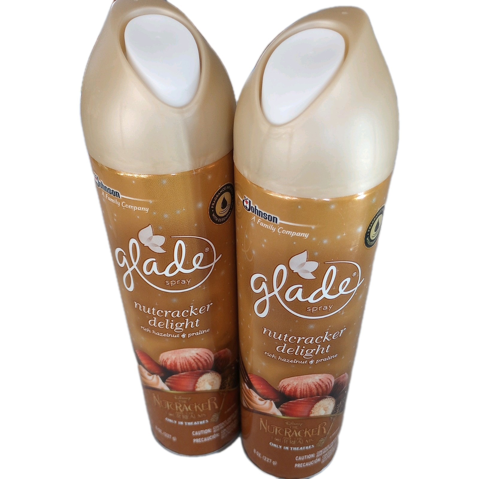 2 ct Cans Glade  Nutcracker Delight Air Freshener Room Spray 8 oz (2018)