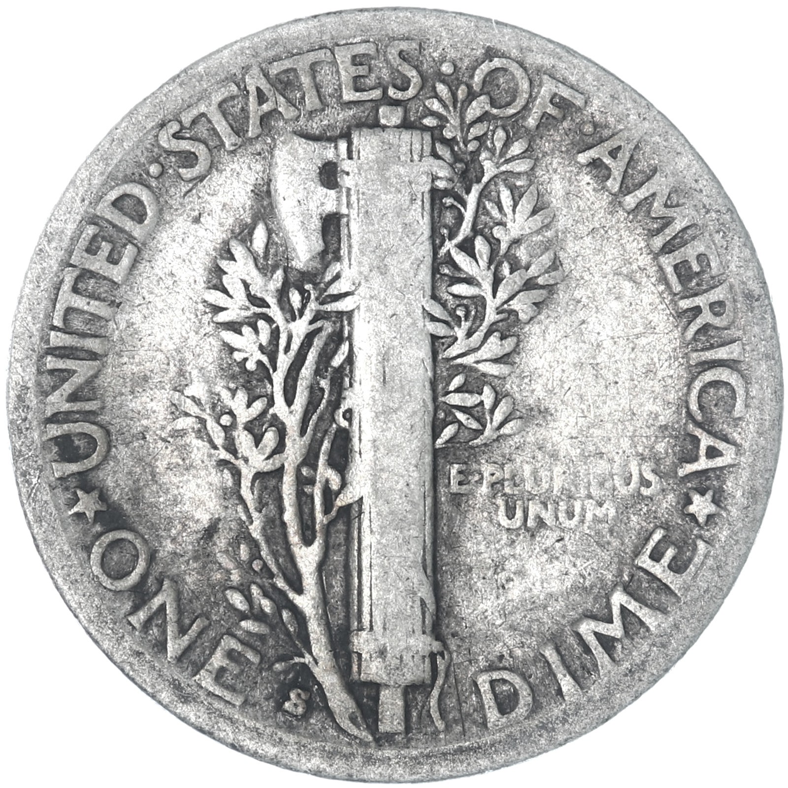 1937 S Mercury Dime 90% Silver Good GD
