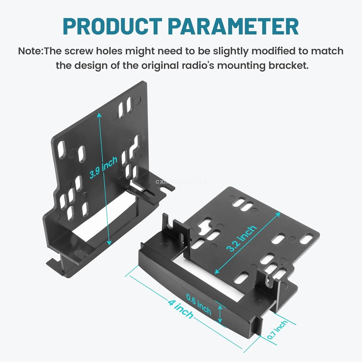 Double Din Car Stereo Install Bracket Mounting Kit For 2009-2012 Ram 1500 2500