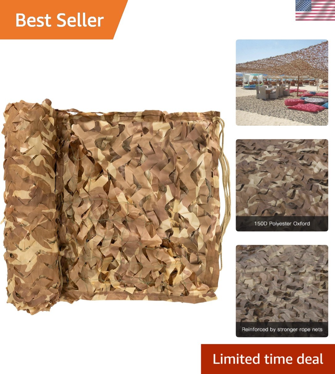 Lightweight & Foldable Woodland Camouflage Netting – Perfect for Any Adventure