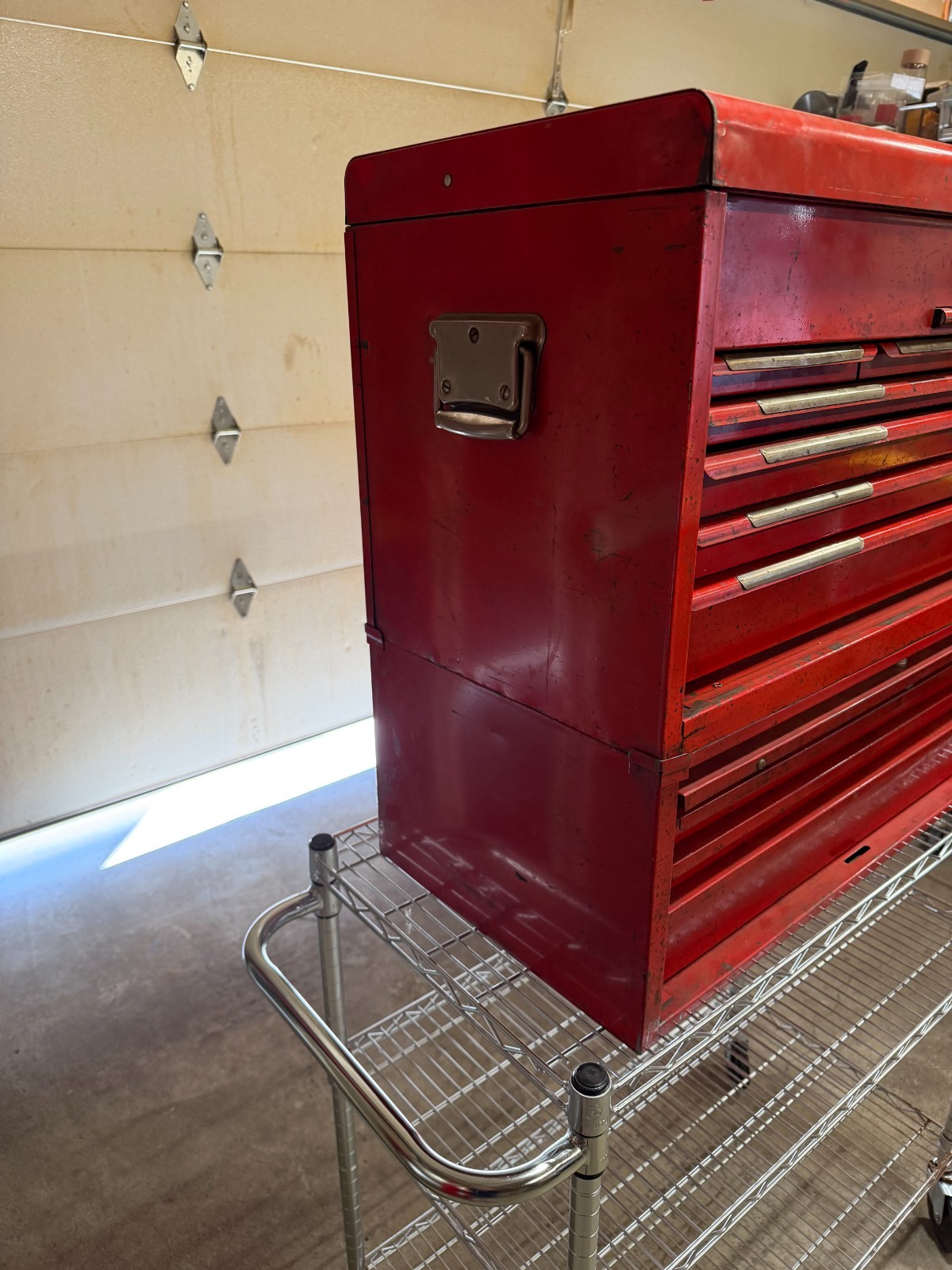 2-Vintage 1960's Snap-On KR-61 & KRA-461 Tool Box Chest Stack