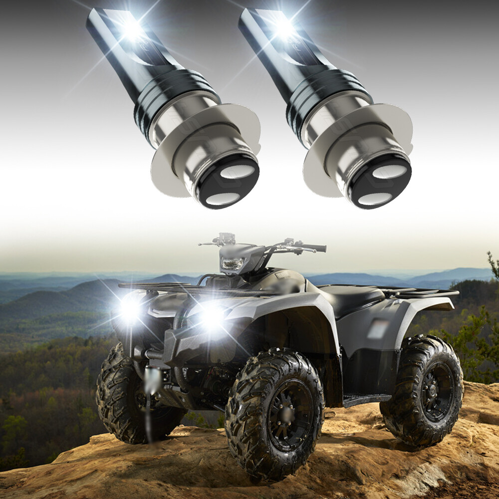 FOR Yamaha Kodiak 450 1994-2006 2PCS H6 H6M LED 6000K White Headlight Light Bulb