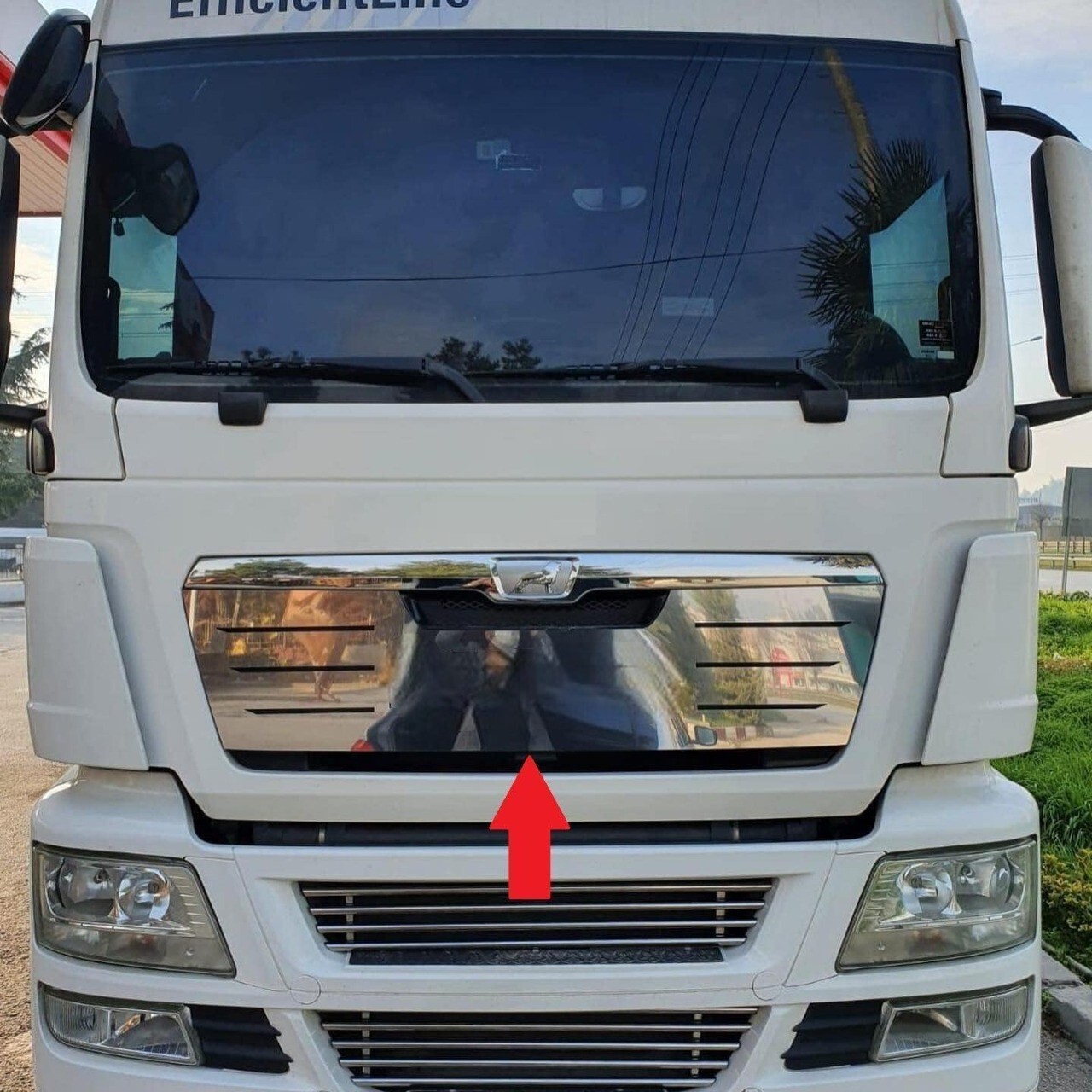 Stainless Steel Trim Cover Decoration Upper Front Grill  for MAN TGS trucks